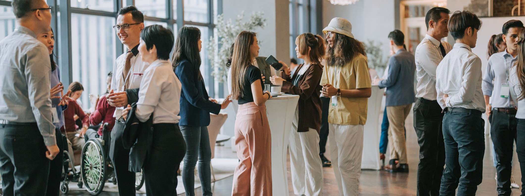 Menschen bei einem Business-Event