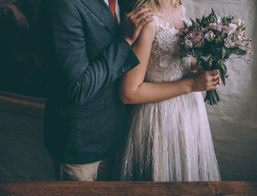 Ein Hochzeits-Blumenstrauß